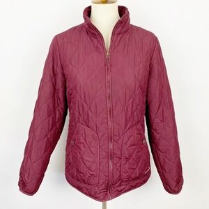 Eddie Bauer Purple Quilted Lightweight Jacket Womens‎ Size M